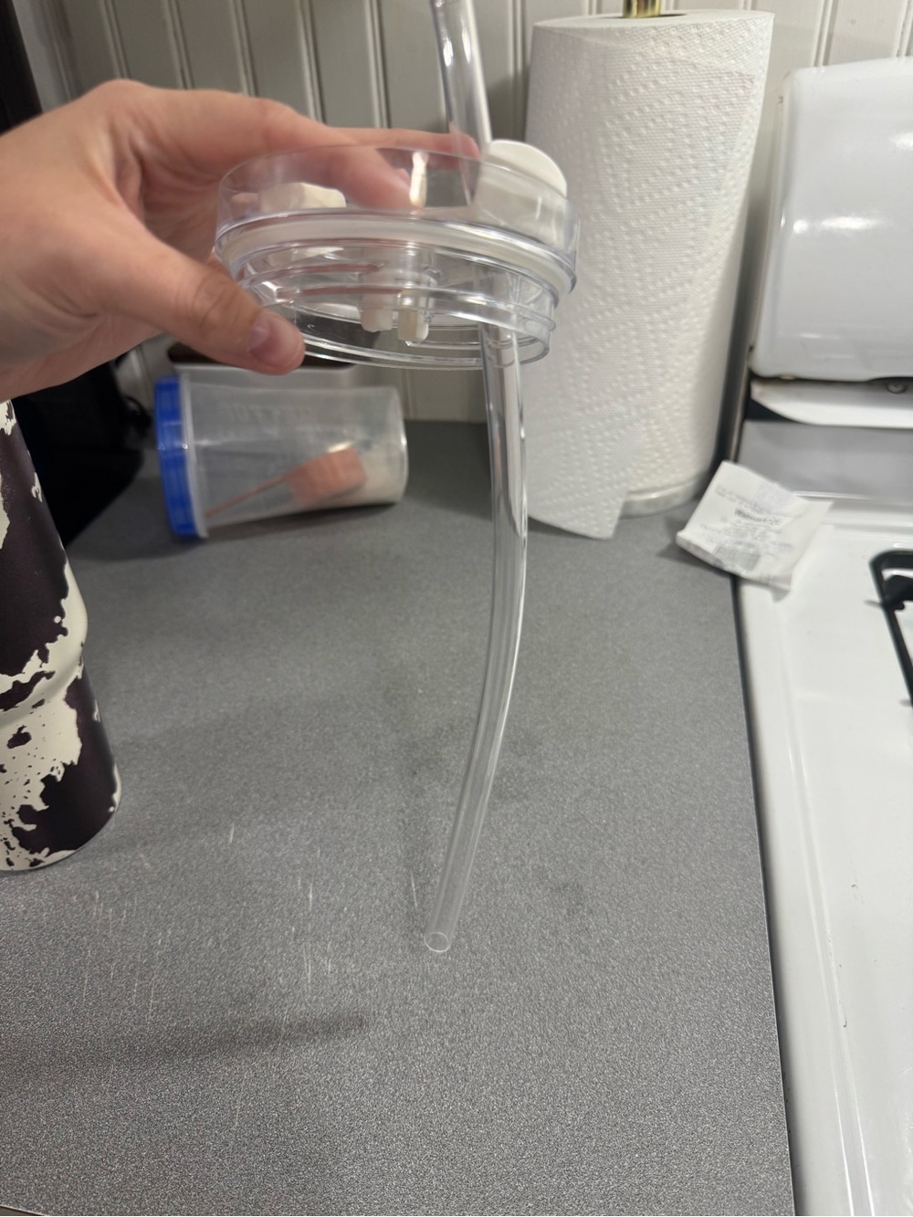 Stanley 40oz White Travel Bottle with Cow Print - Picture 4 of 4